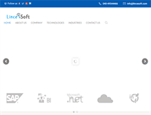 Tablet Screenshot of lincesoft.com